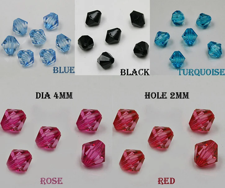 Оптовая продажа розничная 500 шт. 4 мм черные красные синие много цветов u-образная