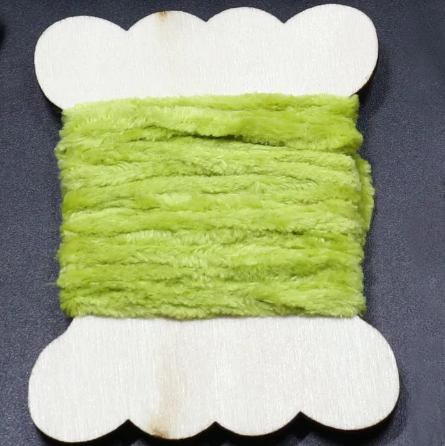 light green PERSUADER 3 карты/Упаковка из вискозной синельной пряжи, материал для ловли нахлыстом, 10 цветов на выбор, шерсть, волынка, nymph body, ширина 4 мм, нити - Цвет: light green