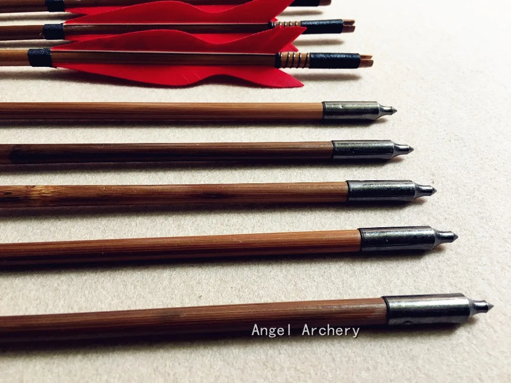 Хорошее качество стрельбы из лука бамбуковые стрелы для охоты ручной работы
