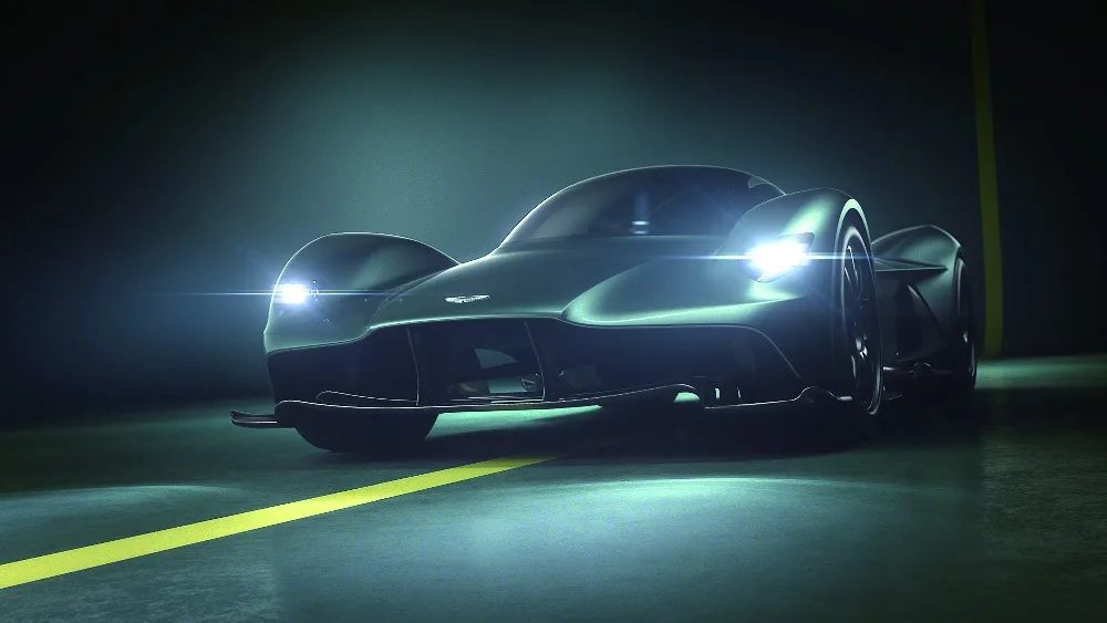 Бесплатная доставка 24x42 дюймов Aston Martin Валькирия Спортивный Гоночный Автомобиль