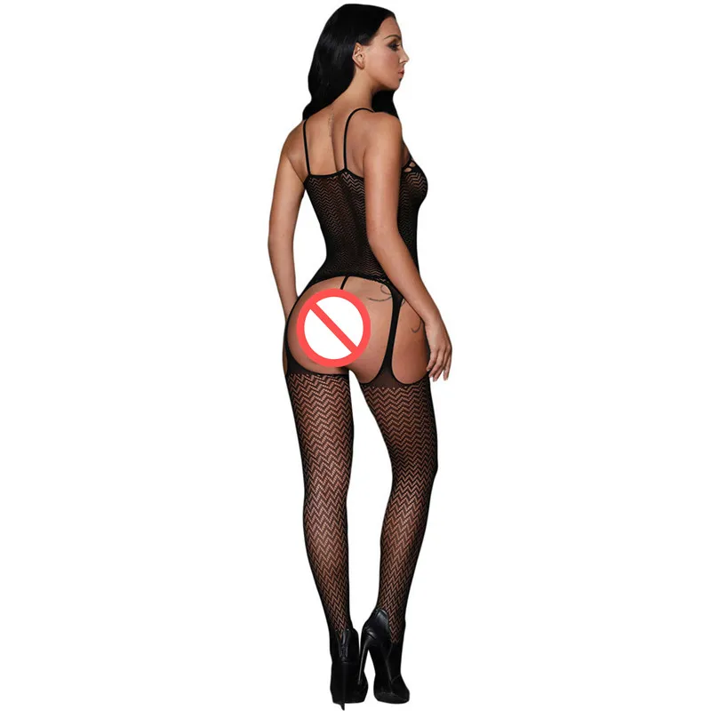 Для женщин пижамы волна сачок пикантные открытые Слинг рукавов плотно тело