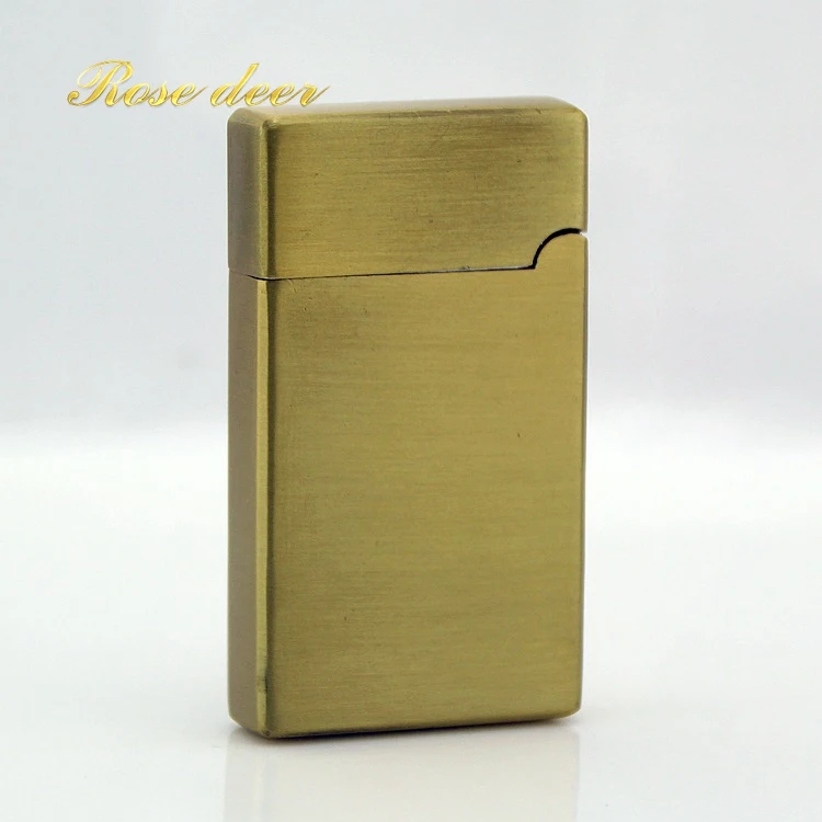 Luxury Compact Jet Butane Lighter Gasoline Inflated Gas Bullion Oil Grinding Wheel Bar Gold Brick Metal NO GAS | Дом и сад