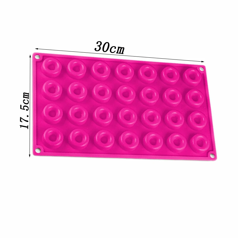 28 отверстий мини пончики силиконовая формочка для леденцов выпечка тортов