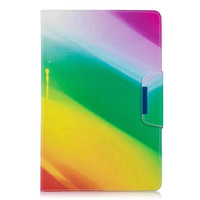 Rainbow Модный чехол для планшета с фламинго и единорогом для samsung Tab A 10,1 кожаный чехол для samsung Galaxy Tab A 10,1 SM-T510 T515 - Цвет: Rainbow