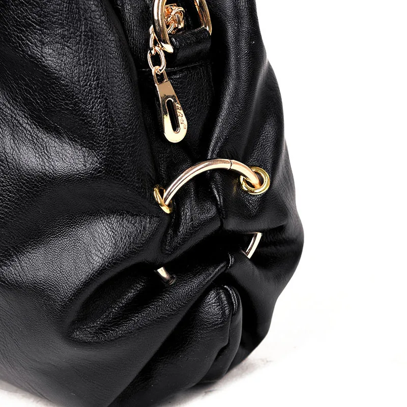 Women's Folding Handbag New Casual Tote Shoulder Messenger Work Office Hobo Bag Ladies Top Handle Purse Black | Багаж и сумки