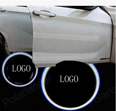 Проектор лампа авто Логотип Эмблема Лазерная LED дверь автомобиля Шаг призрак
