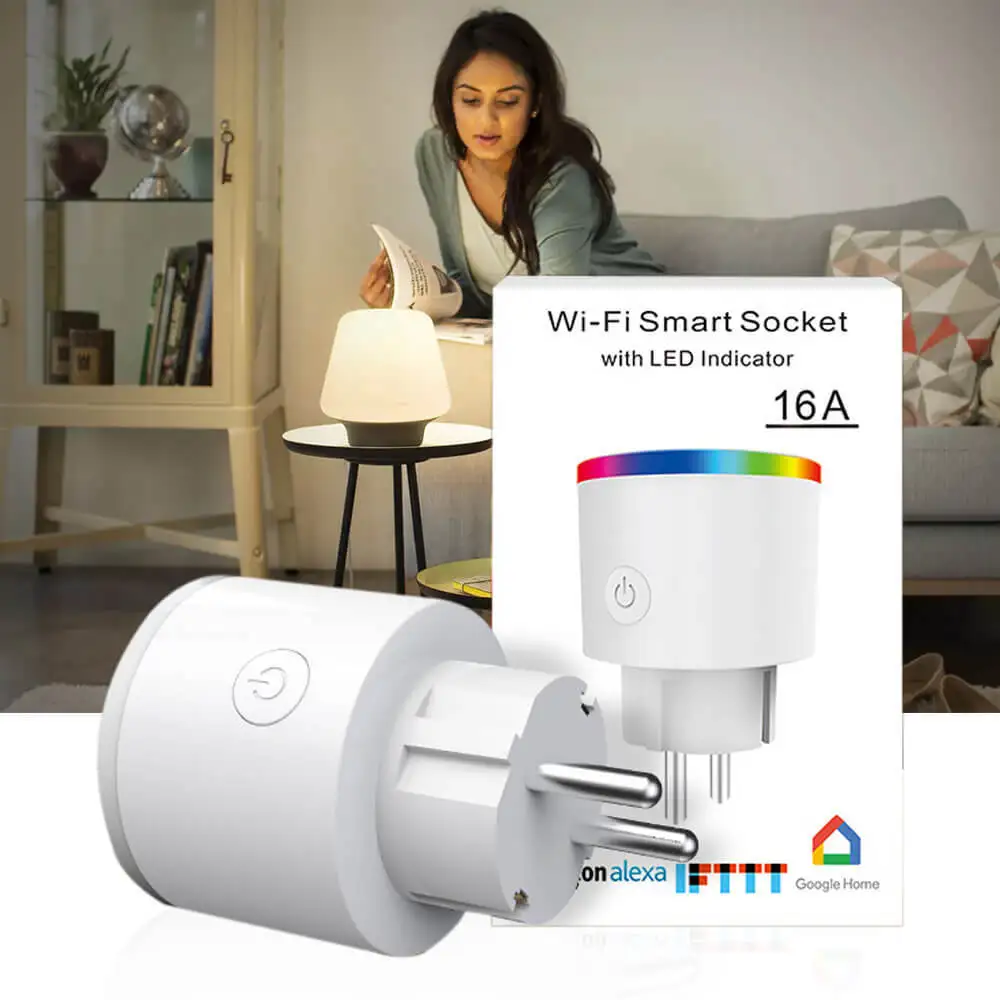 Tuya smart plug RGB лампа для сцены wifi мобильный телефон переключатель синхронизации розетка дистанционное управление