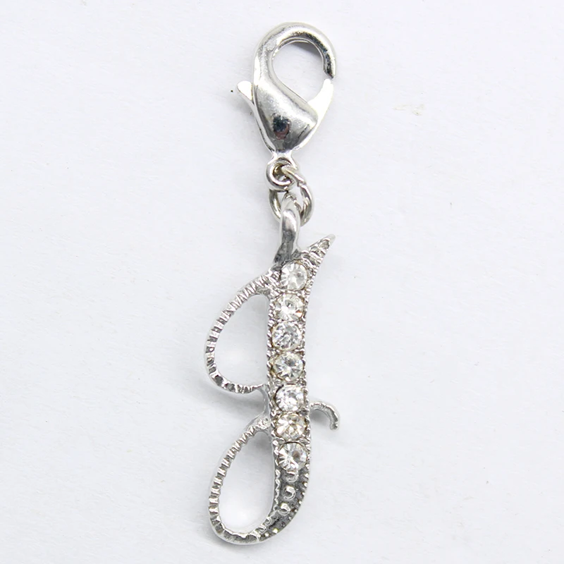 2016 популярные классические письма застежкой омар кулон &quotB|lobster clasp pendant|2016