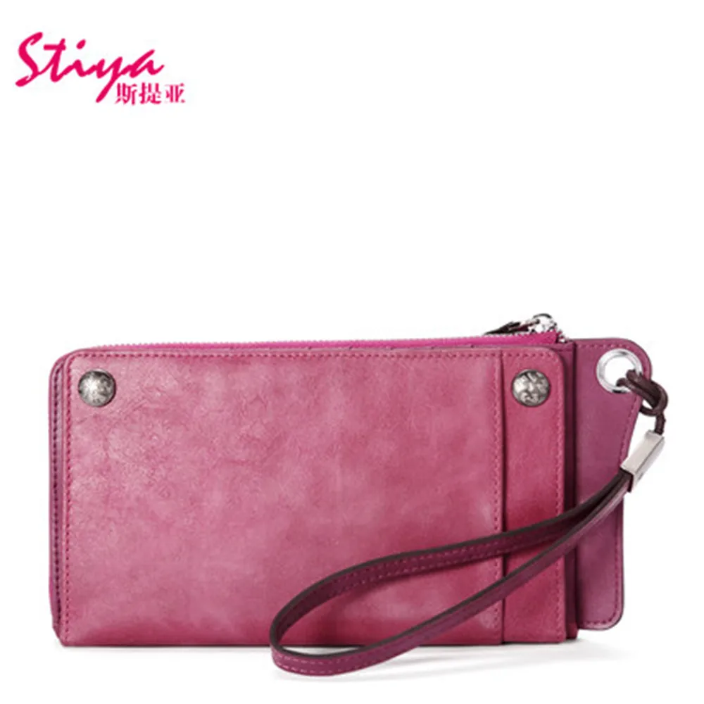 1 Шт. Розничная Новое Прибытие Сцепления Кошелек Из Натуральной Кожи Долго Стиль