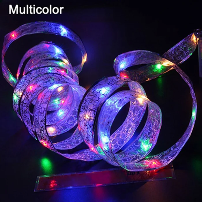 multicolor 4 м гирлянда гирлянды светодиодный Праздничная кружевная лента висячие украшения Рождественский фестиваль День Святого Валентина Свадебная вечеринка украшения - Цвет: multicolor