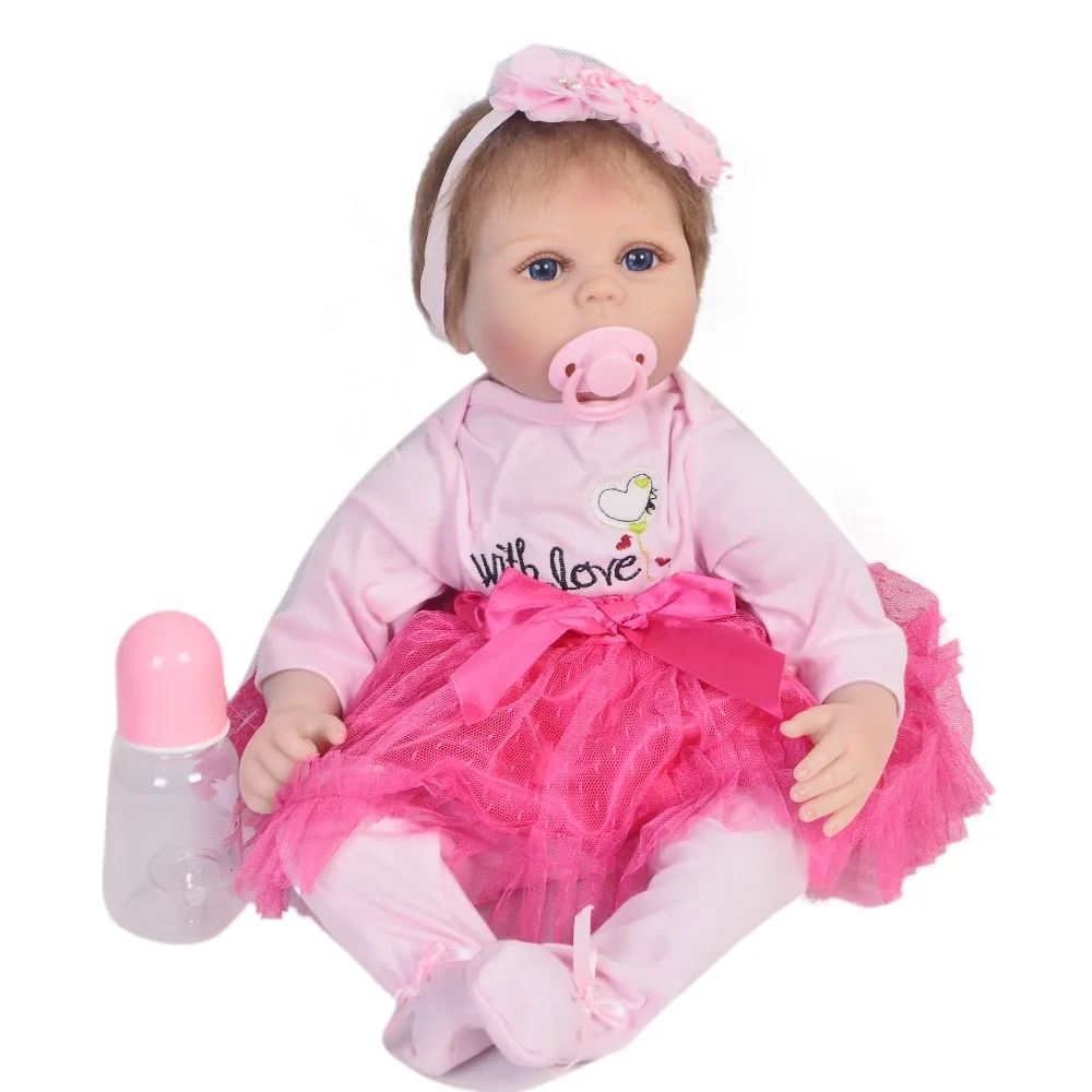 Кукла реборн Мягкая силиконовая модная Милая Реалистичная кукла-младенец