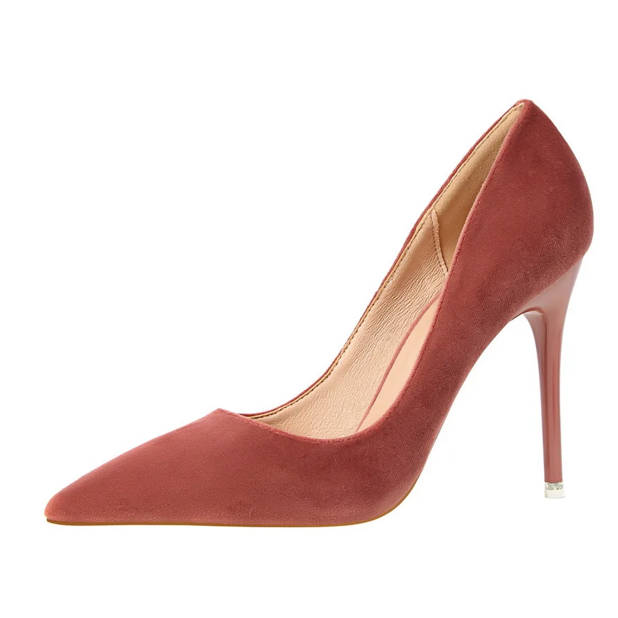 New Arrival Women Pumps Fashion High Heels Shoes Women's Pointed Toe Sexy Shoes Wedding Shoes Shallow 2617-5