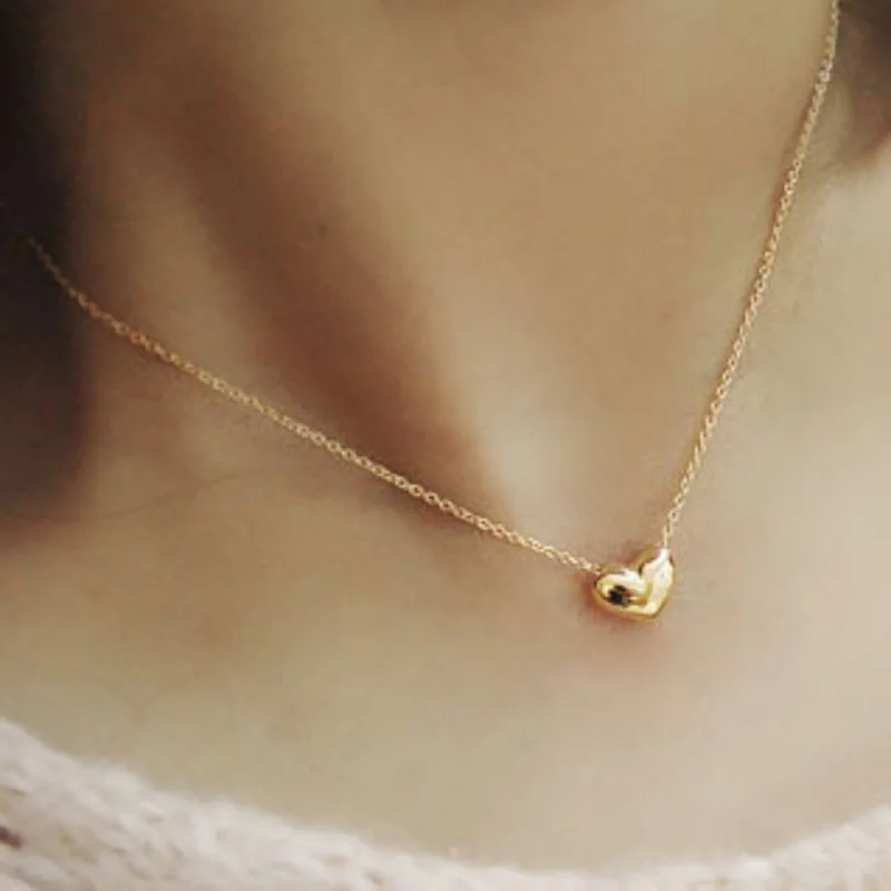Beautiful peach heart necklace / Ankle chain /Bracelets fashion simple short female clavicle pursuit of love | Украшения и