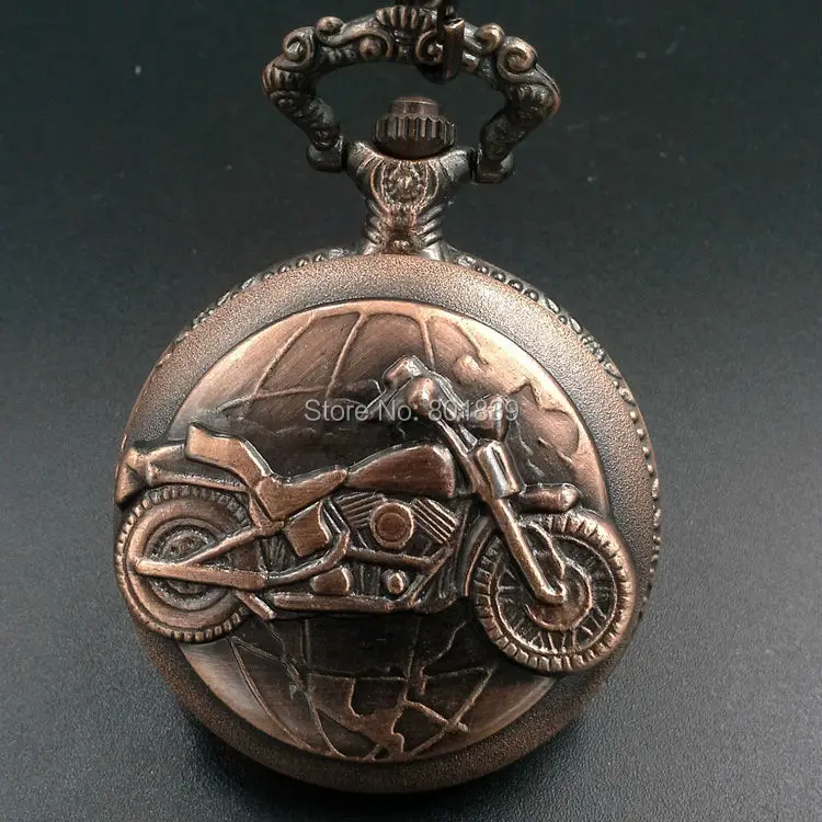 Новинка чехол для мотоцикла на выбор мужские карманные часы медного цвета с