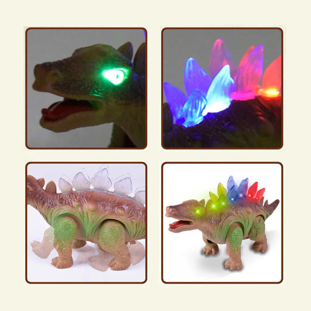 

Electric Toy Walking Roaring Light Dinosaur Toy for Children Dinosaur Toy with Light collectible model