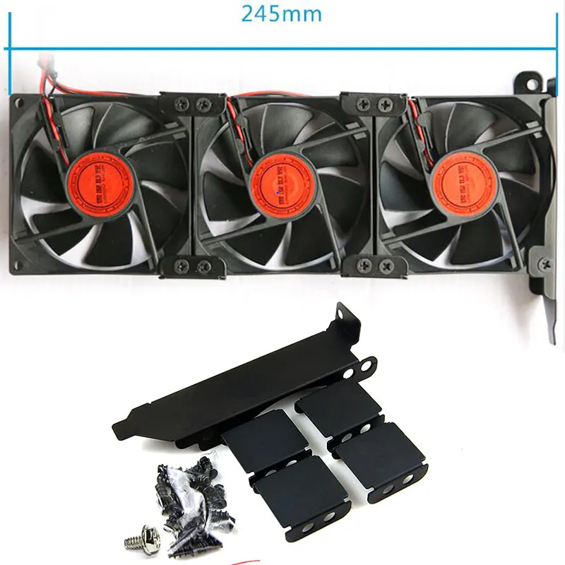 Основная коробка DIY Raphics карта 8-9 см Поддержка трех вентиляторов поддержка