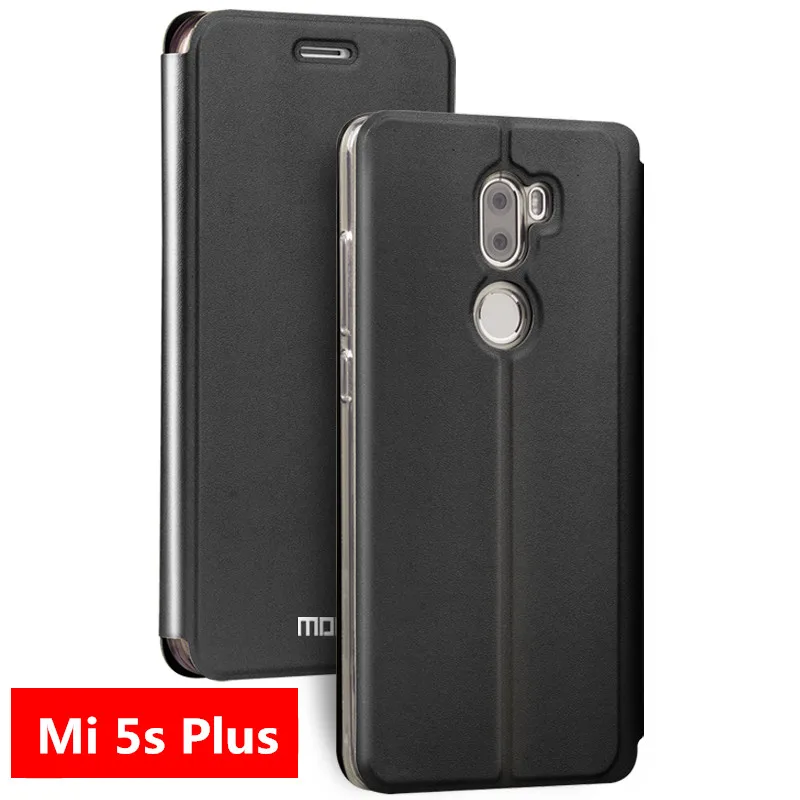 Чехол для xiaomi mi 5s plus оригинальный чехол MOFi кожаный с откидной крышкой защитный