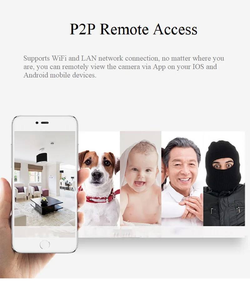 Ywssrc Беспроводная ip-камера 720P Двусторонняя аудио облачная камера Wi-Fi Детский