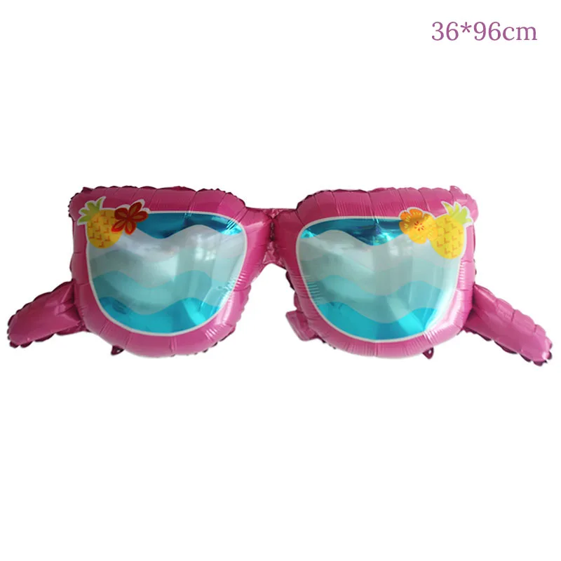 1pcs Foil Balloon Розовый фламинго день рождения декоративная бумага для вечеринок тарелки салфетки чашки Посуда Фламинго Свадебные украшения летние принадлежности для вечеринок - Цвет: 1pcs Foil Balloon