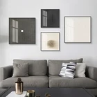 Абстрактная Минималистичная черно-белая полотно Stange точечная картина плакаты печать Современная Настенная картина для гостиной домашний декор