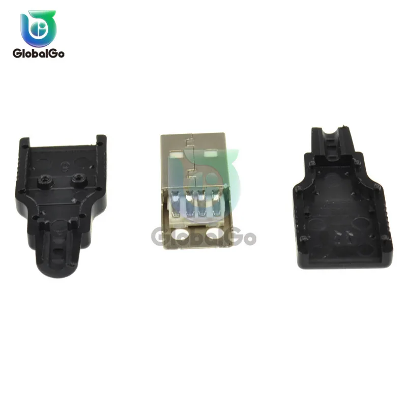2 шт./лот Тип USB Мужской 4Pin с Пластик чехол Male адаптер переходника разъема 4