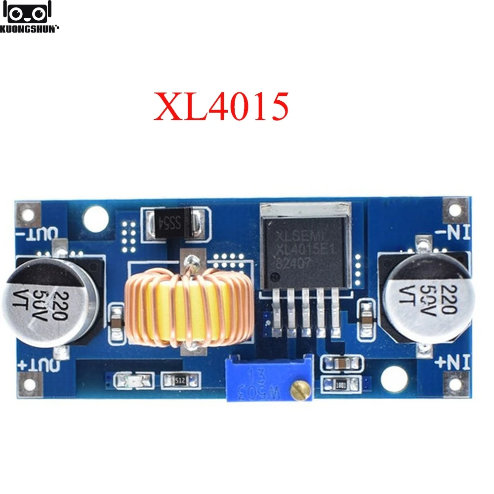 Kuongshun XL4015 E1 5A DC В CC CV литиевая батарея понижающая плата для зарядки светодиодный