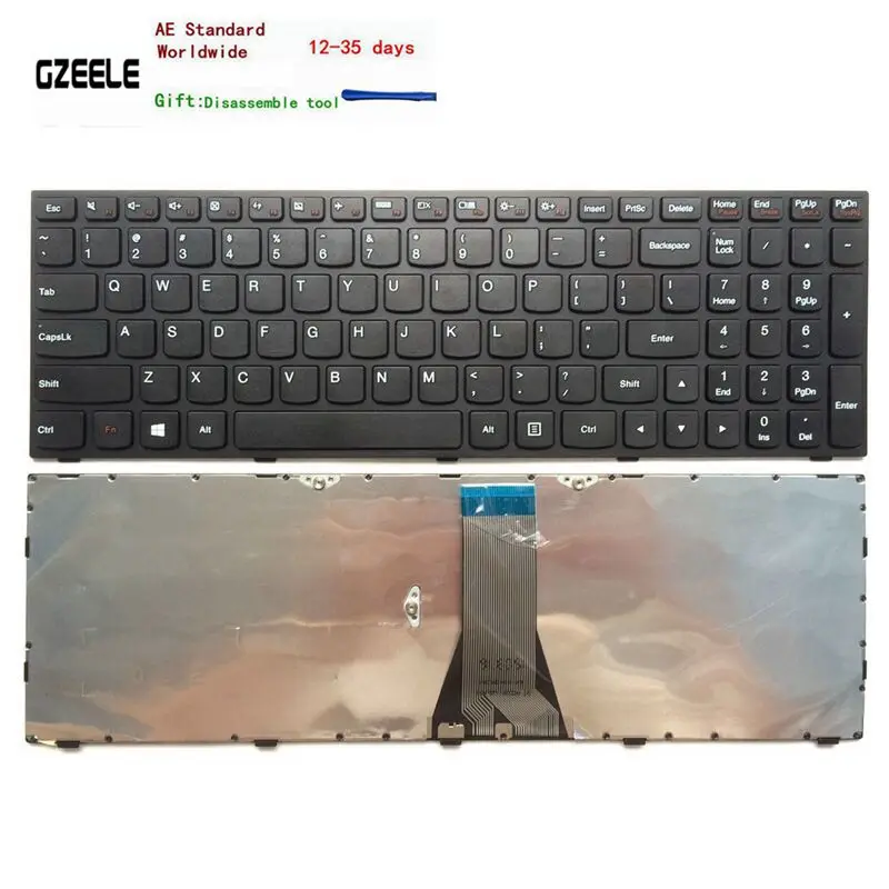 Английская черная рамка для клавиатуры Lenovo Z50 70 59436275 59436278 59436279|Клавиатуры замены|