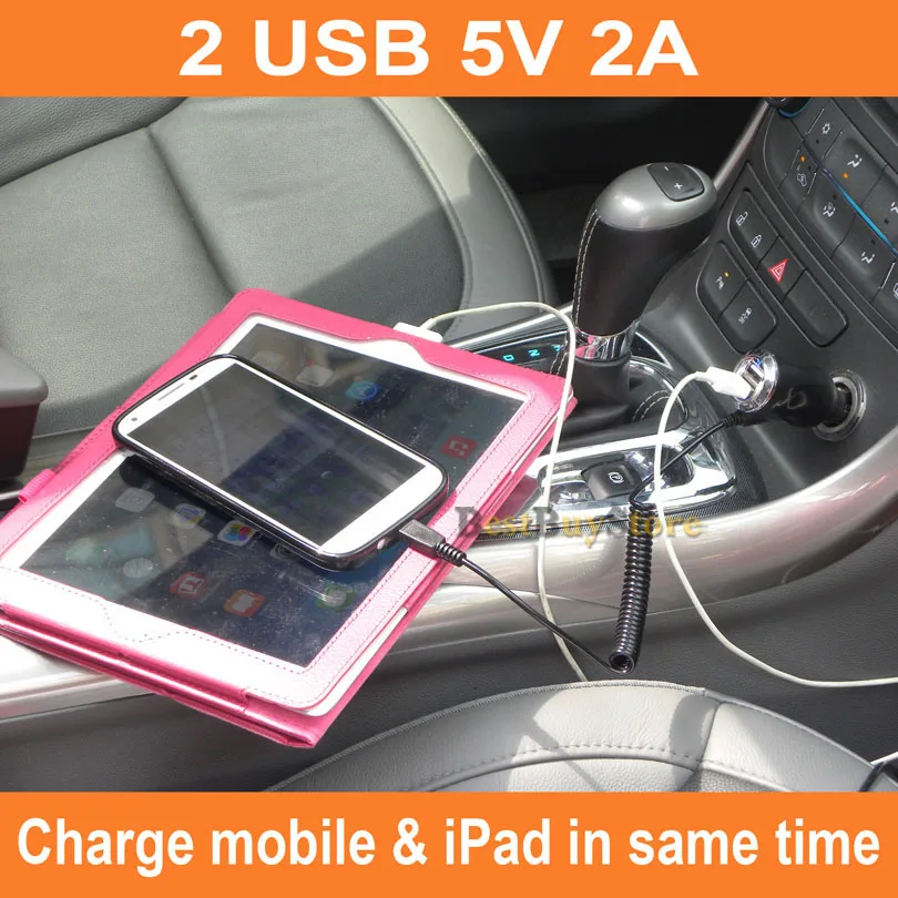 XCGaoon micro USB 5 V 2A автомобиля Зарядное устройство адаптер с 2 портами (стандарт Порты