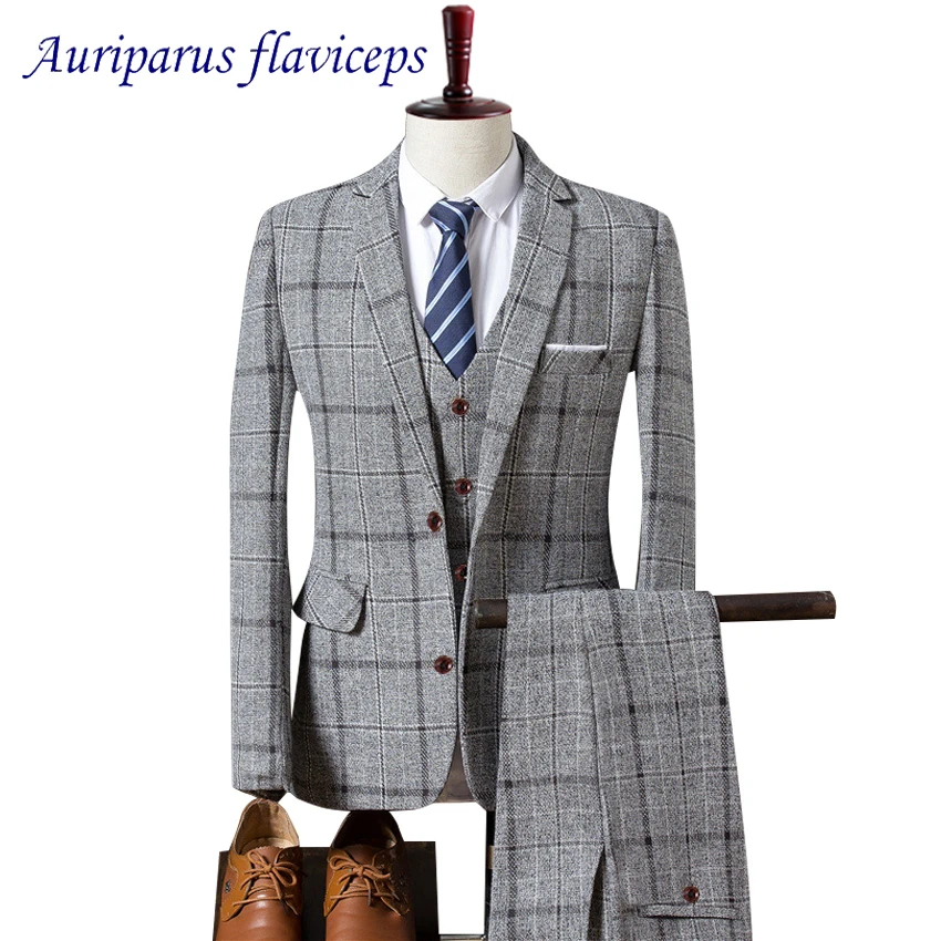 Клетчатый костюм клетчатые мужские блейзеры как смокинги для жениха шафера