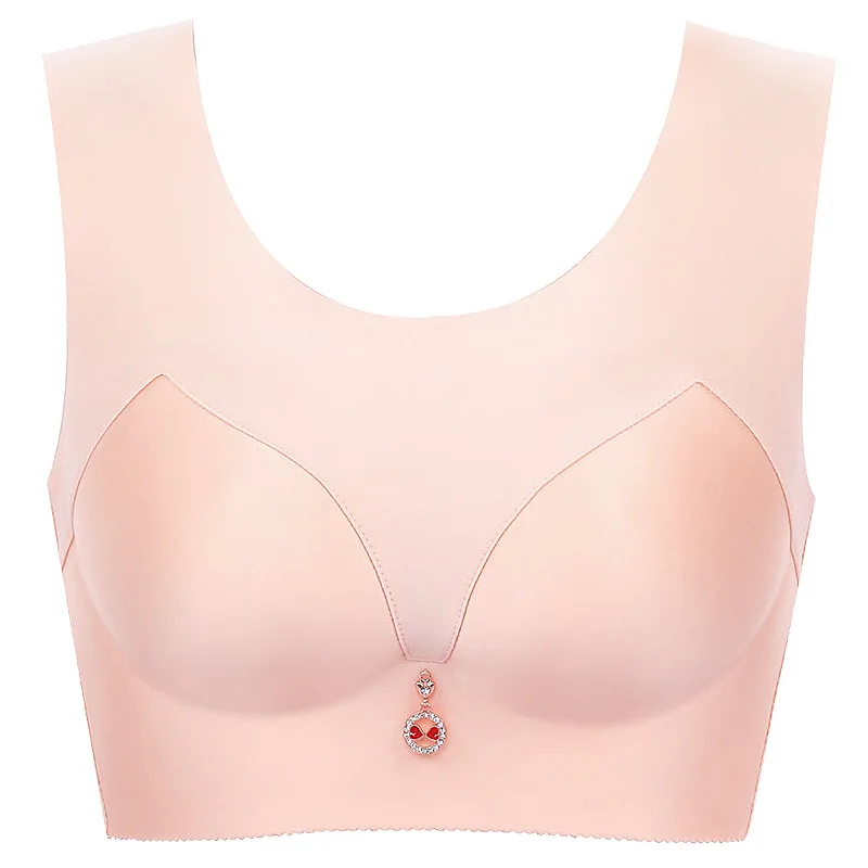 Queenral жилет бюстгальтера без косточек чашки Плюс Размеры Bralette BH нижнее белье пуш