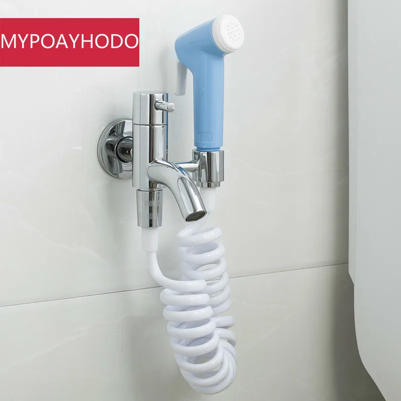 Brass Toilet Bibcock Protable Hand Held Bidet Shower Spray Gun/Women Faucet Shattaf Set Wall Mounted torneira ducha | Обустройство