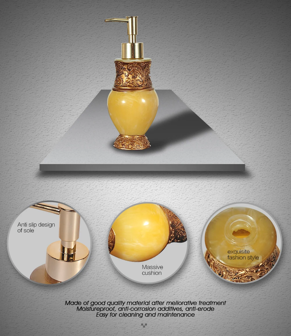 CRW Роскошный Королевский Ванная комната Кухня ручной нажимной Тип жидкий дозатор