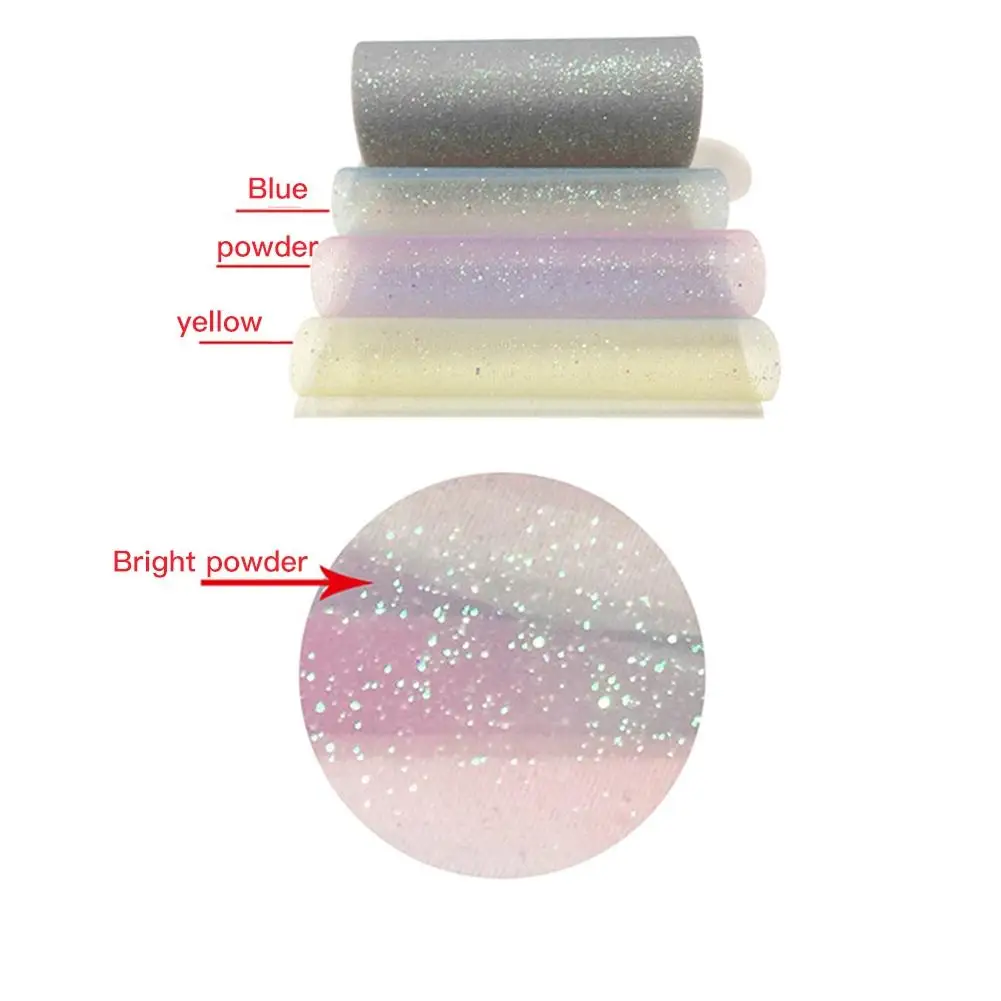 Adeeing 15 см * 10 лет катушка Радужная пряжа блестящая Тюль Свадебная отделка органзы