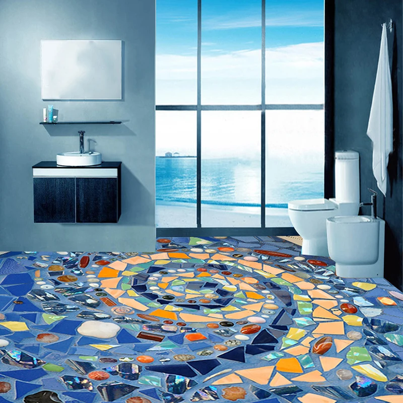 Пользовательские настенные росписи Европейский Стиль мозаика Камни 3D Книги по