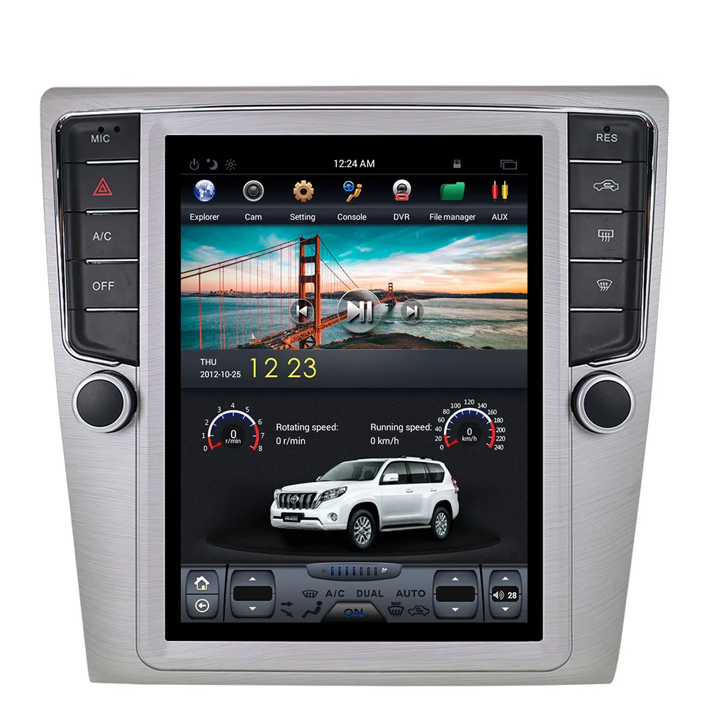 ZWNVA Тесла ips Экран Android 6,0 64+ 2 Гб автомобильный радиоприемник с навигацией GPS Нет DVD плеер для VW Magotan CC 2012 2013