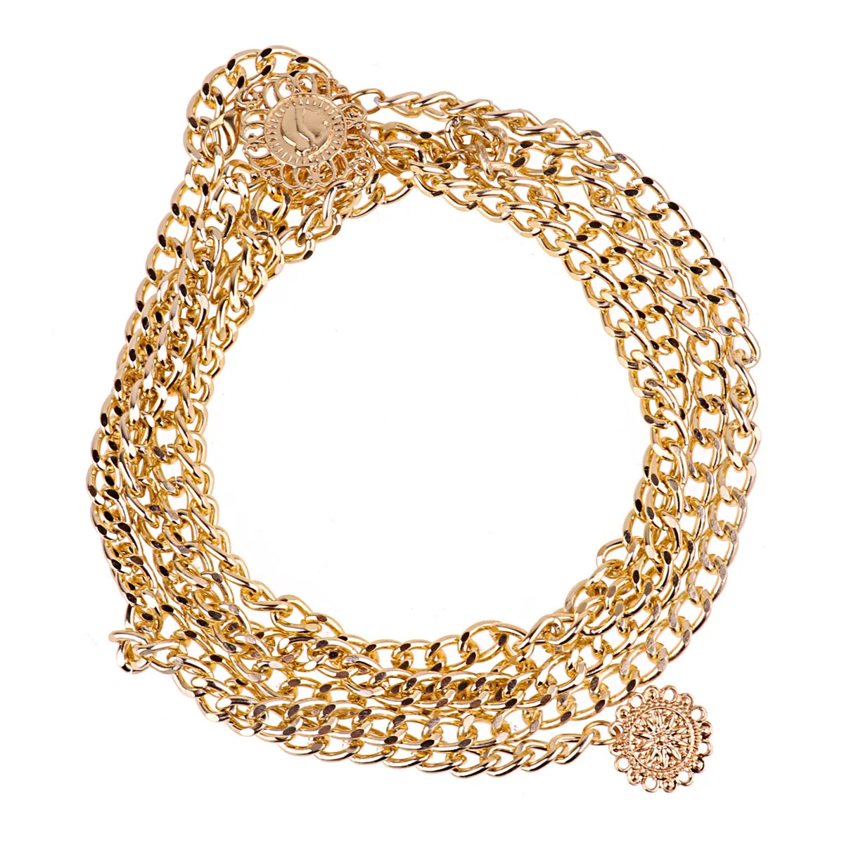 Женский винтажный пояс TiaoBug с металлической цепочкой и кисточкой танцевальный