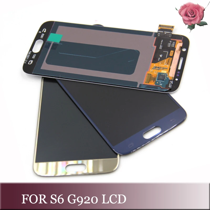 For Samsung S6 G920 G920F LCD Display for Galaxy Screen with Touch Digitizer Assembly Repair Parts Blue | Мобильные телефоны и