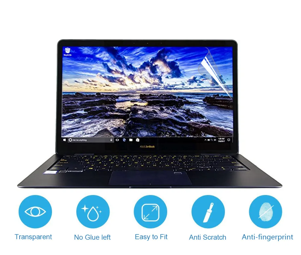 Cartinoe 14 Inch Laptop Screen Protector For Asus Zenbook 3 Deluxe Ux490ua Hd Crystal Clear Lcd Guard Film (2pcs) | Компьютеры и офис