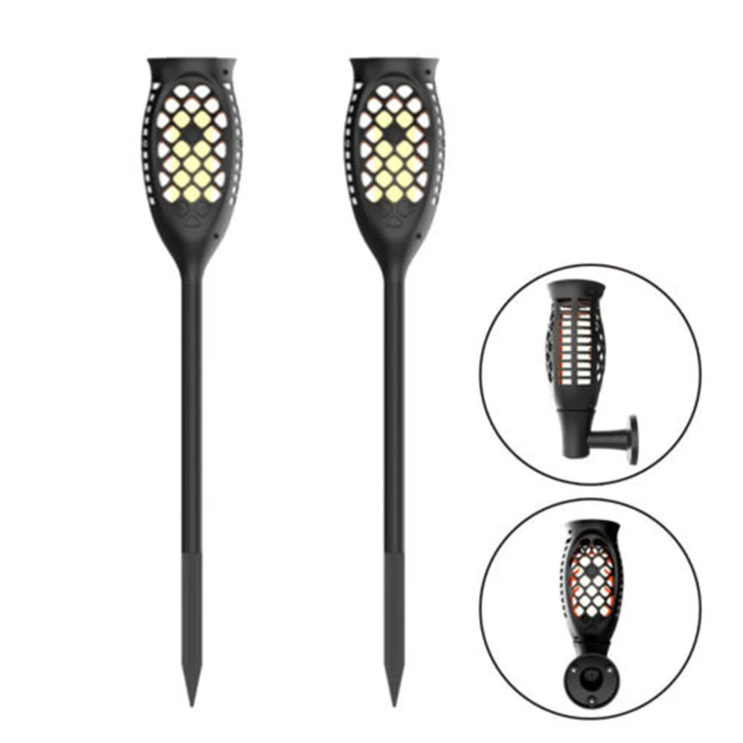 3 Modes Outside square Solar Light Street style Lamp Flame Led Lights Decoration Outdoor Lawn lights 3.7V Working Bulb | Освещение