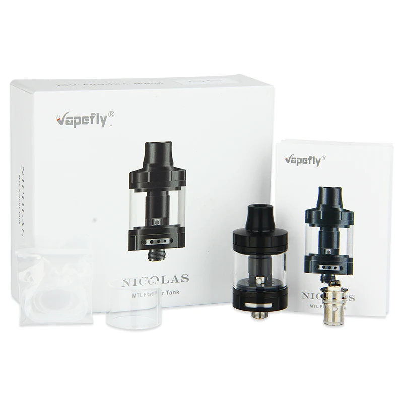 Оригинальный атомайзер Vapefly Nicolas MTL Sub Ohm 3 мл с BVC Coil 9 Регулируемый Sirflow Топ