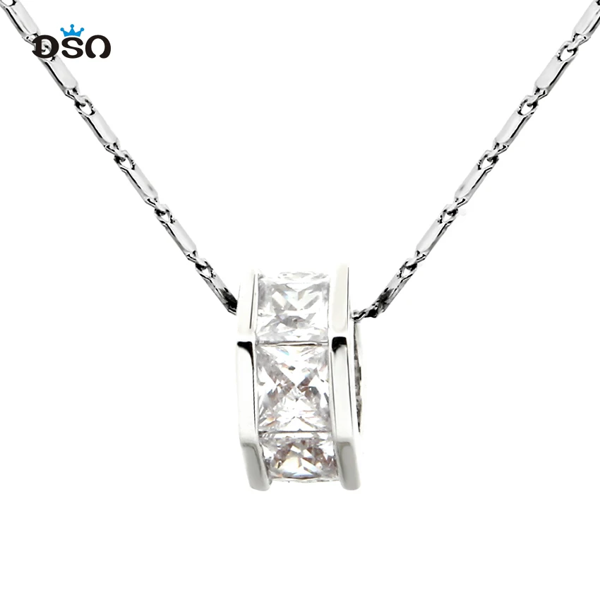 Новейшее цилиндрическое ожерелье с подвесками кубиками для женщин чокер со