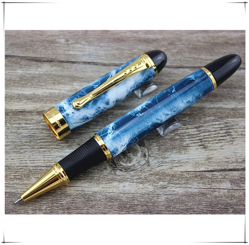 JINHAO X450 морская синяя мраморная шариковая ручка с золотой отделкой 450|roller ball pen|ball