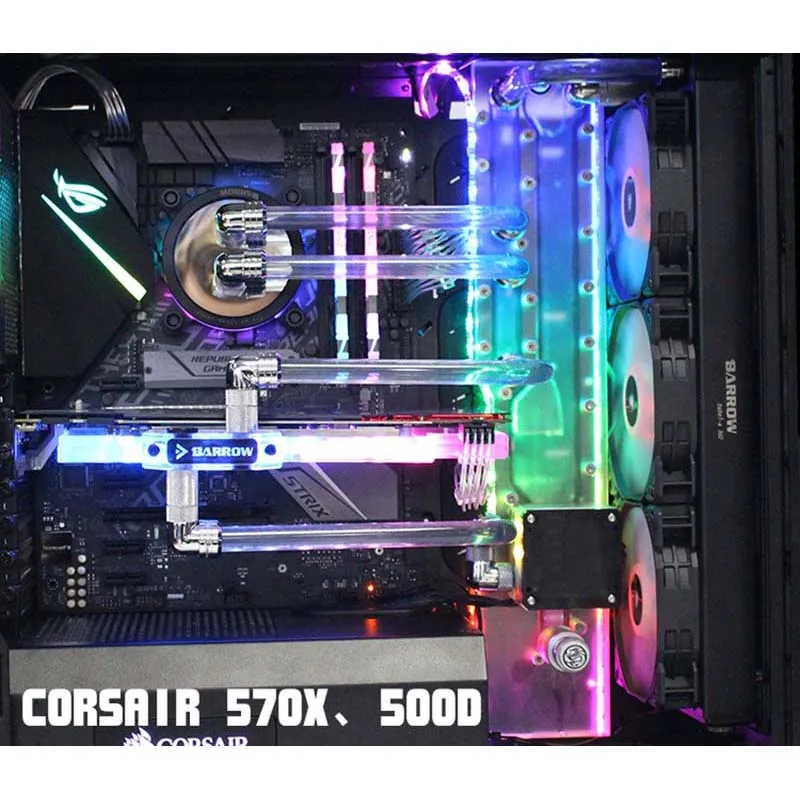Водная пластина Barrow для CORSAIR 570X/500D чехол LRC2.0 кулер воды встроенный корпус