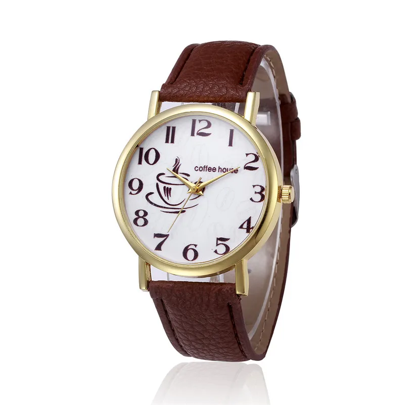 Для женщин часы свободного покроя watchesretro дизайн кожаный ремешок аналог