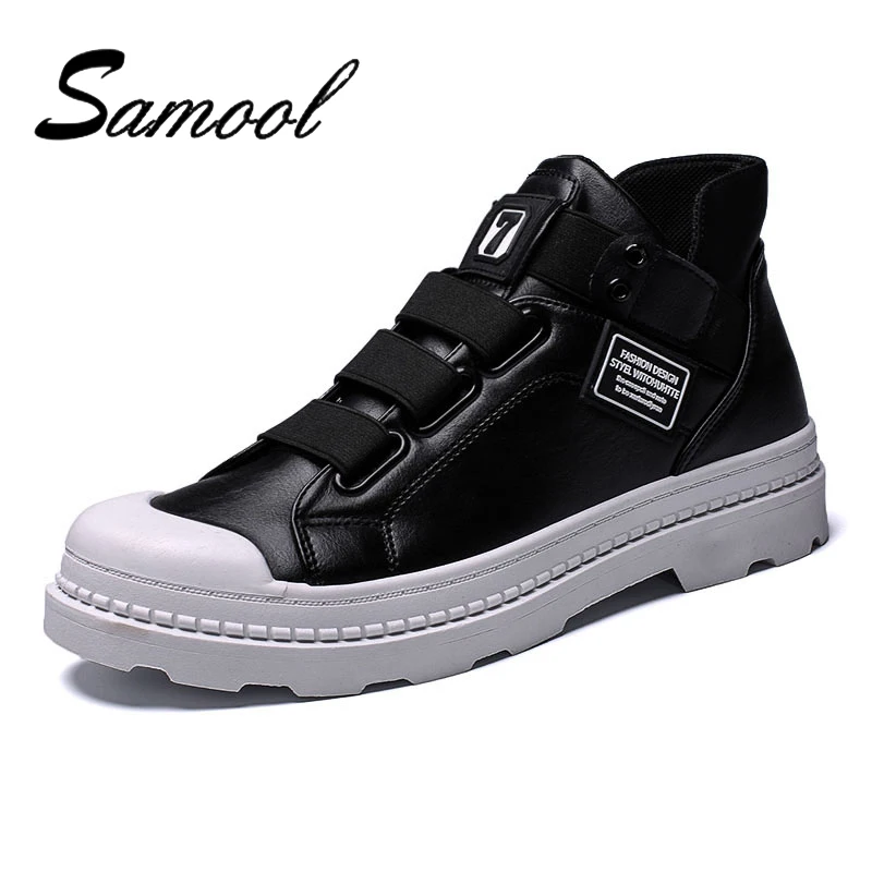 SAMOOL 2018 большой Размеры Для мужчин Повседневное дикие обувь модная кожаная для s