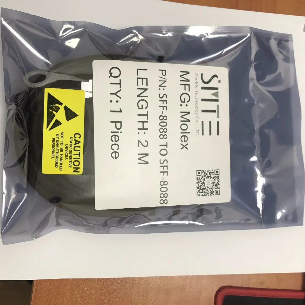 2 метра Molex SFF 8088 в мини оригинальные Tyco SAS внешний кабель м|cable 2m|cable originalcable meter |