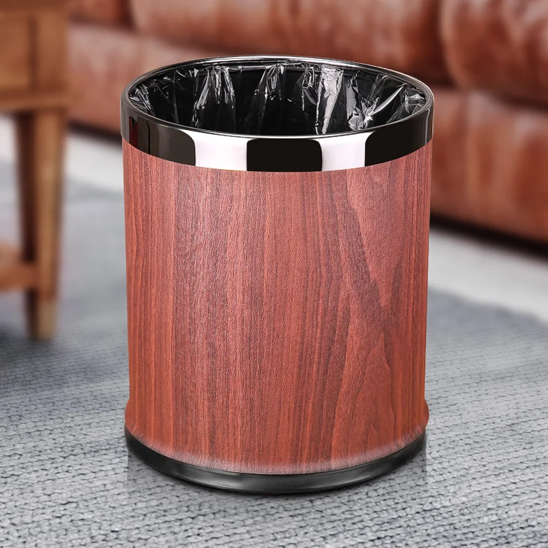 Круглая металлическая корзина для мусора фотомусорная ванной комнат с порошком