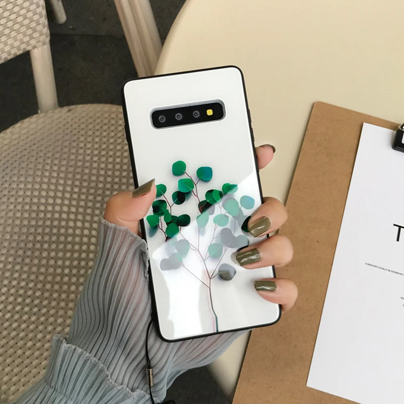 Чехол YHBBCASES для телефона с изображением летних растений листьев цветов Samsung Galaxy S10