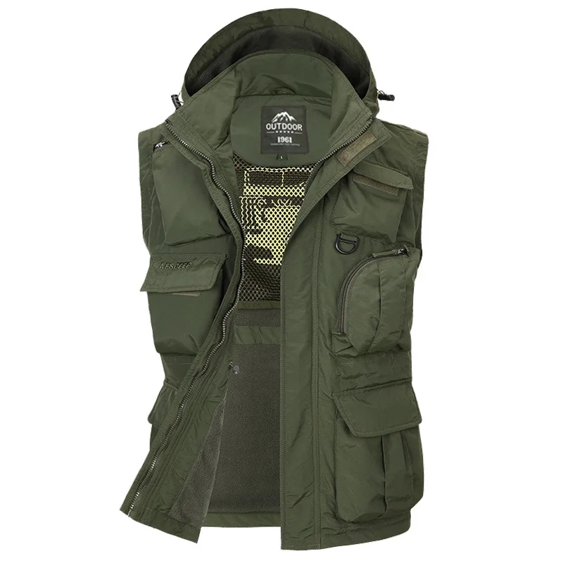 Мужская куртка-бомбер с несколькими карманами водонепроницаемая тактическая