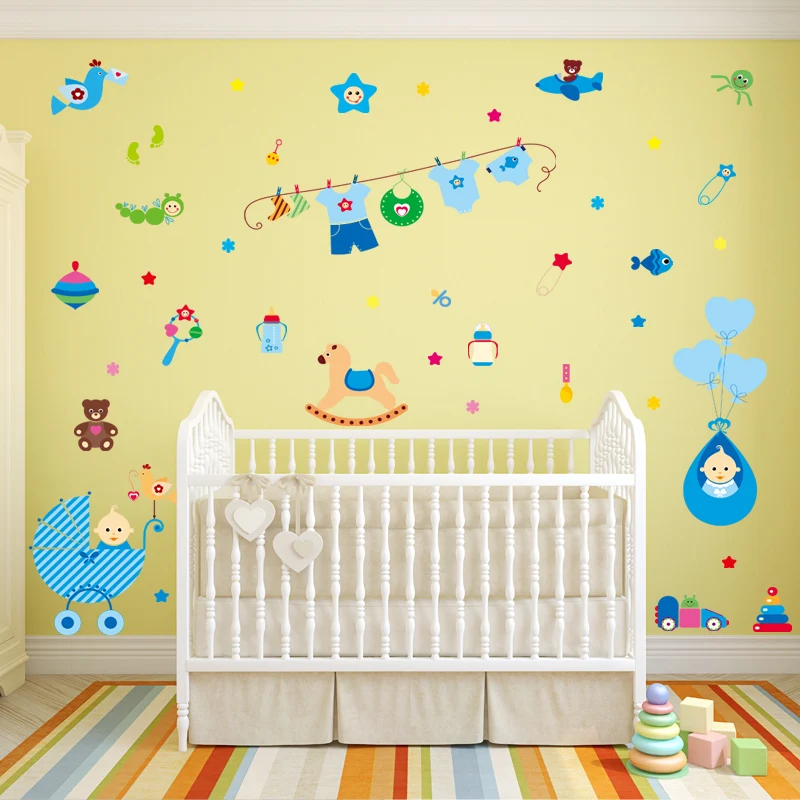 [Fundecoration] Теплые настенные наклейки для детской комнаты детская спальня домашний